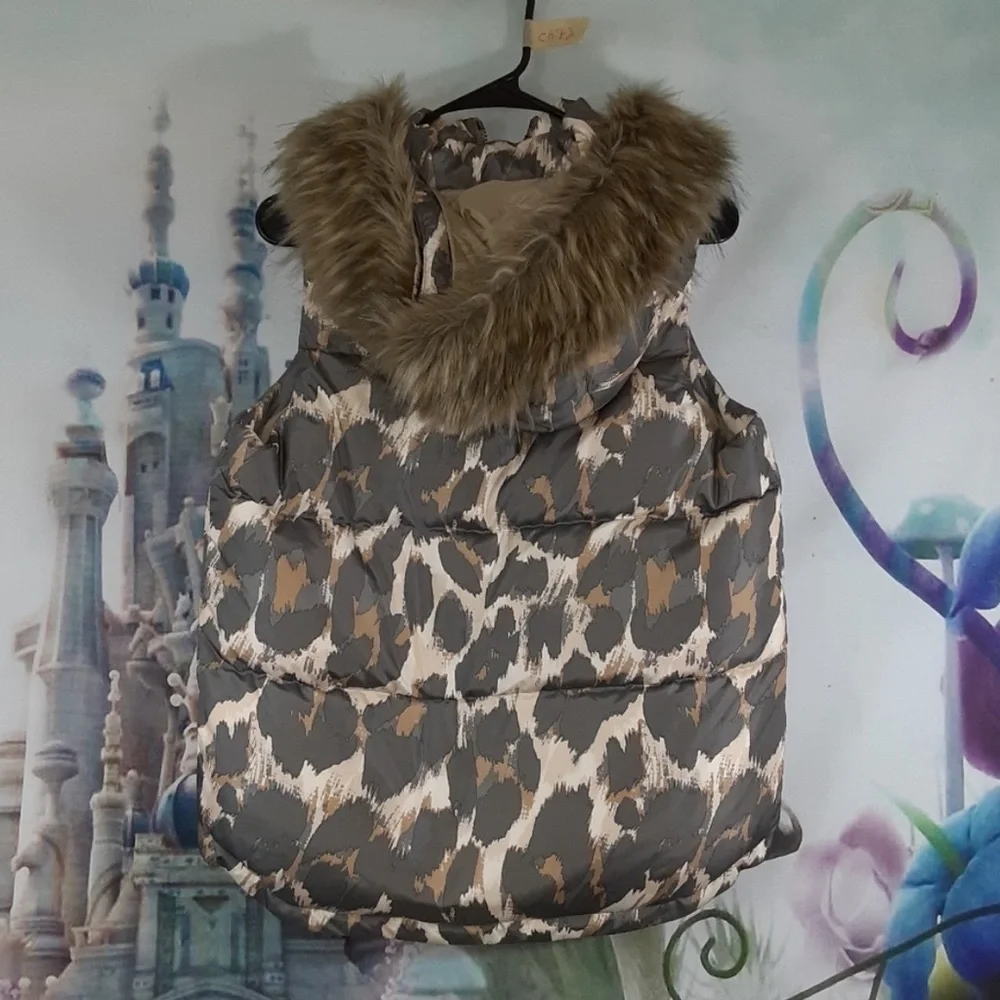 COACH  Size S/P Amimal Print Puffer Vest